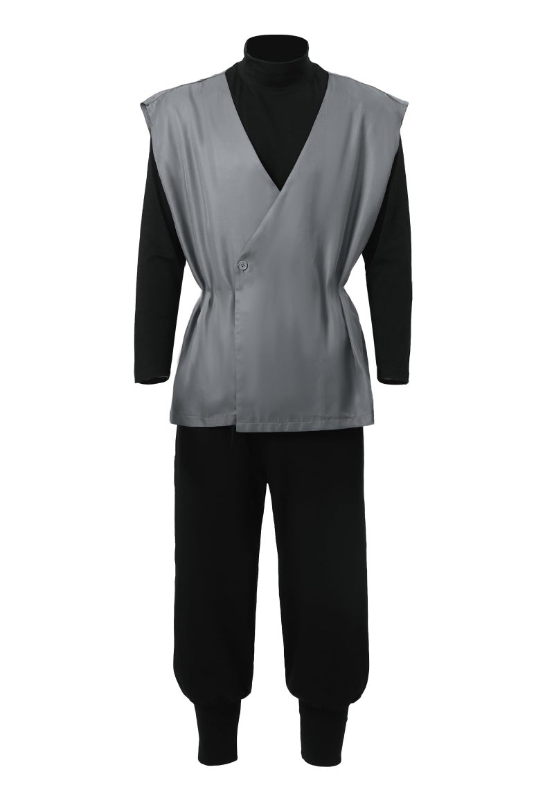 C-ZOFEK Mens Black Cosplay Costume Anime Kung Fu Suit (Medium) - Image 3
